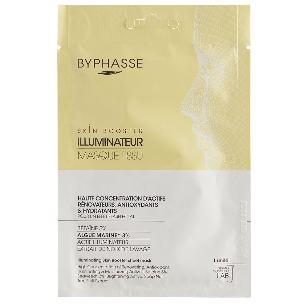 Masque en tissu Byphasse illuminateur Skin Booster