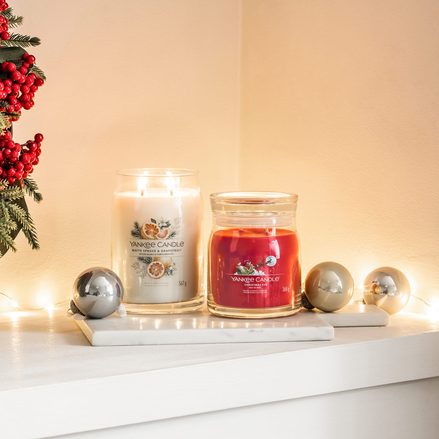 Christmas Eve candela in giara media Yankee Candle