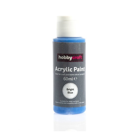 Bright Blue Acrylic Craft Paint 60ml