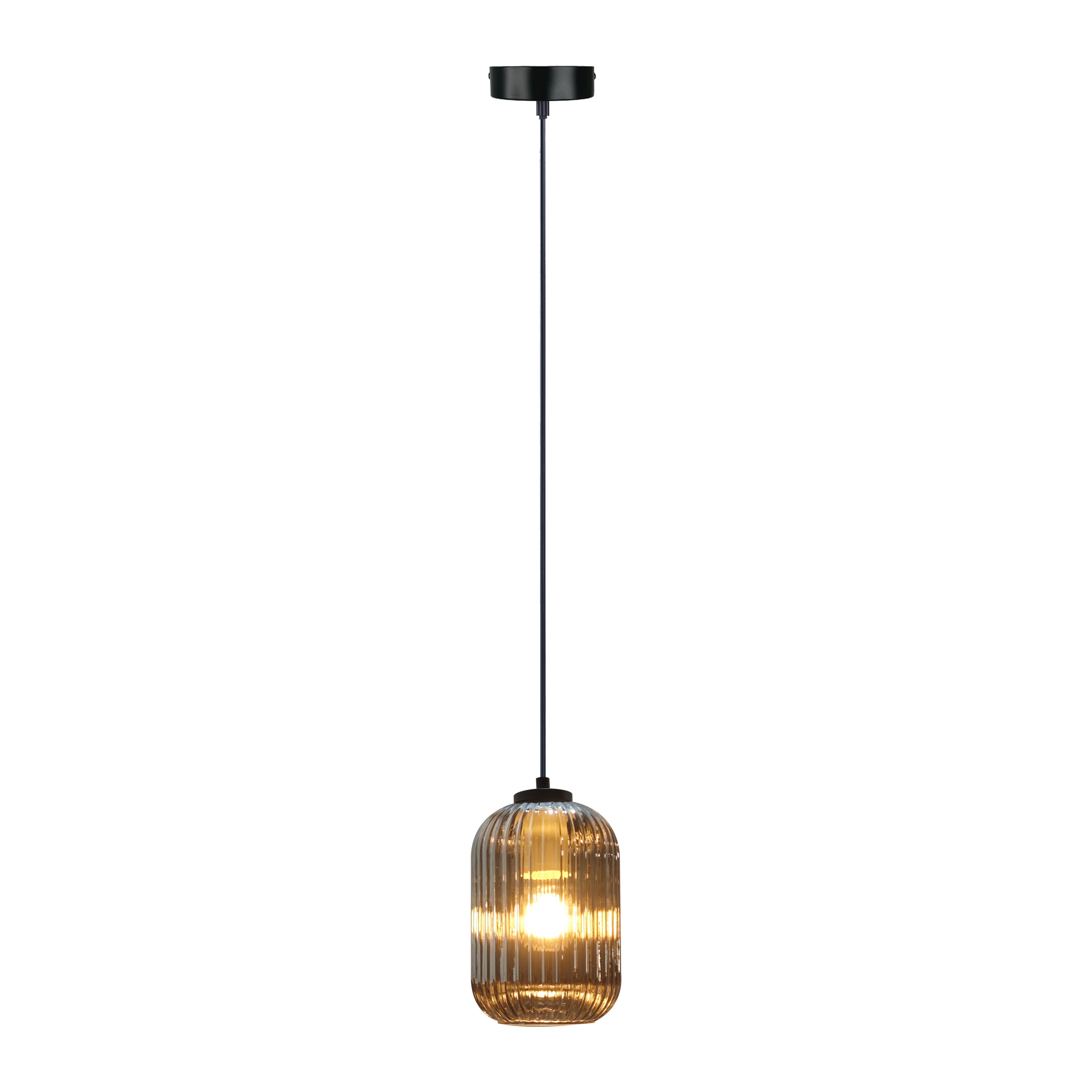 by fonQ Ribba Hanglamp - Smokey Glas
