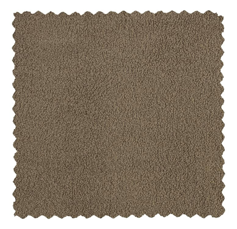 SARA - Canapé 2 places en tissu bouclette ecru