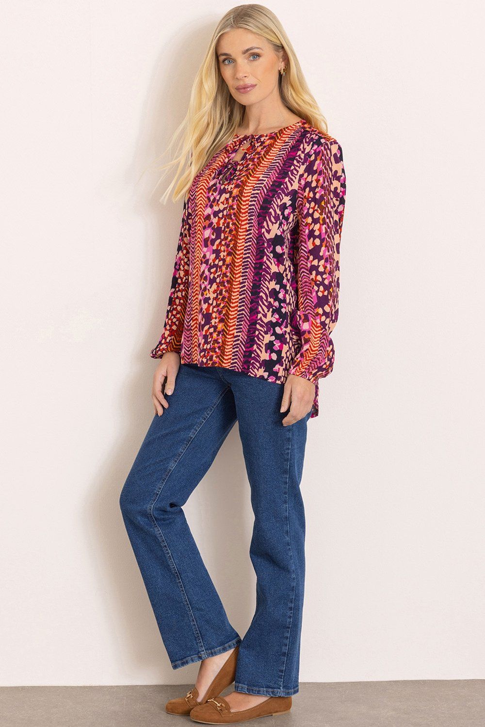 Klass. Abstract Printed Long Sleeve Top