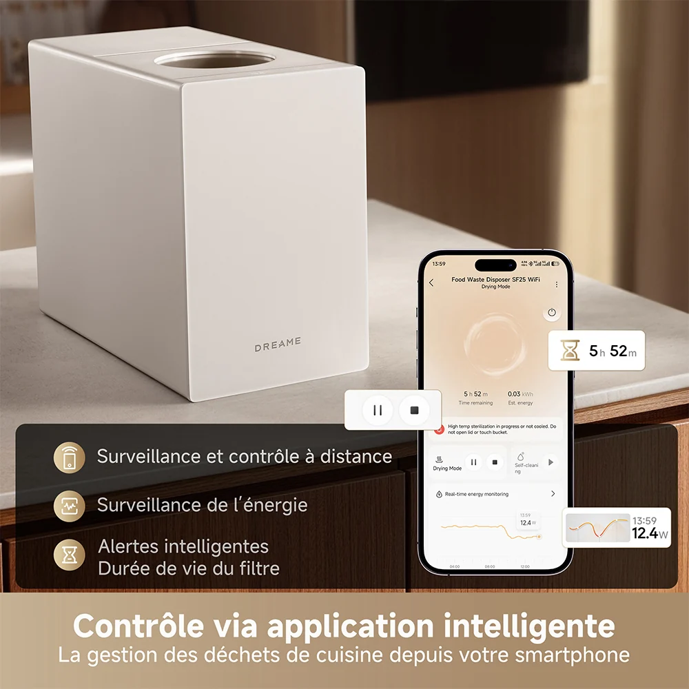 Broyeur de déchets alimentaires Dreame SF25 WiFi