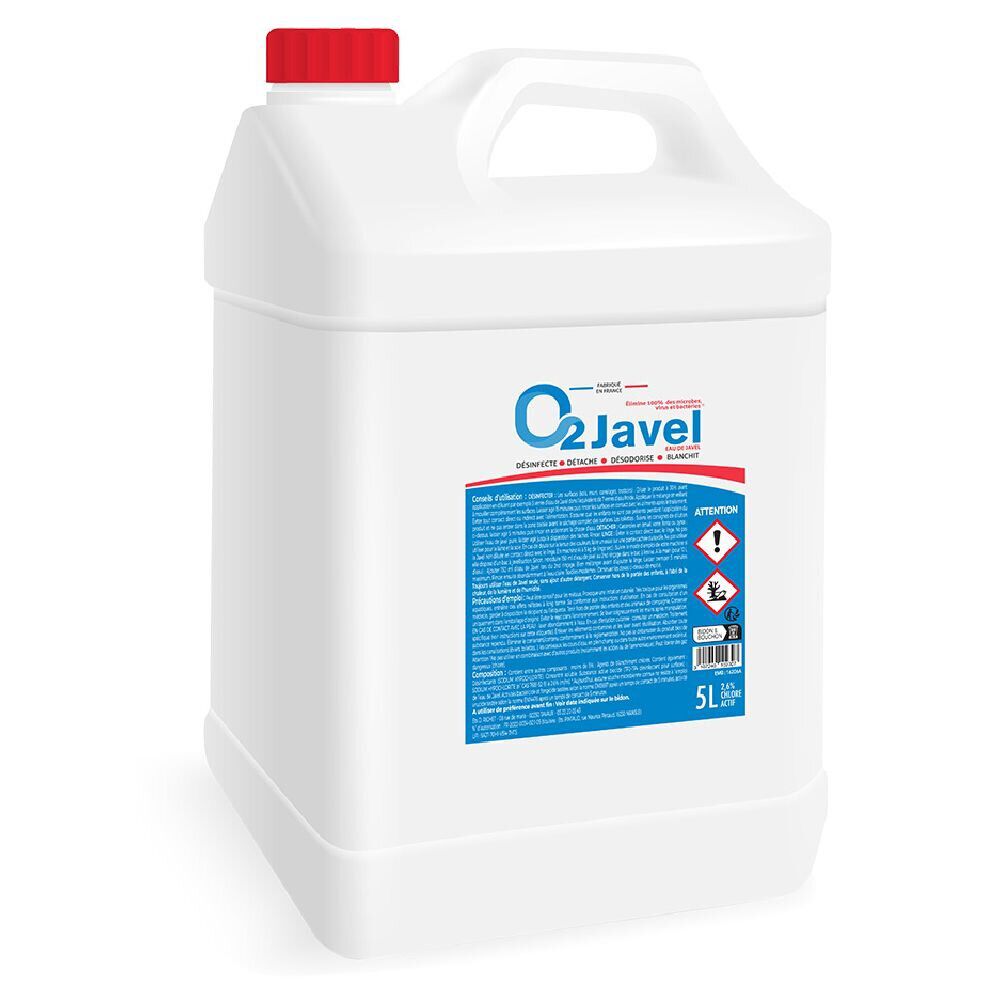 Bidon eau de javel 5L 2,6% chlore actif