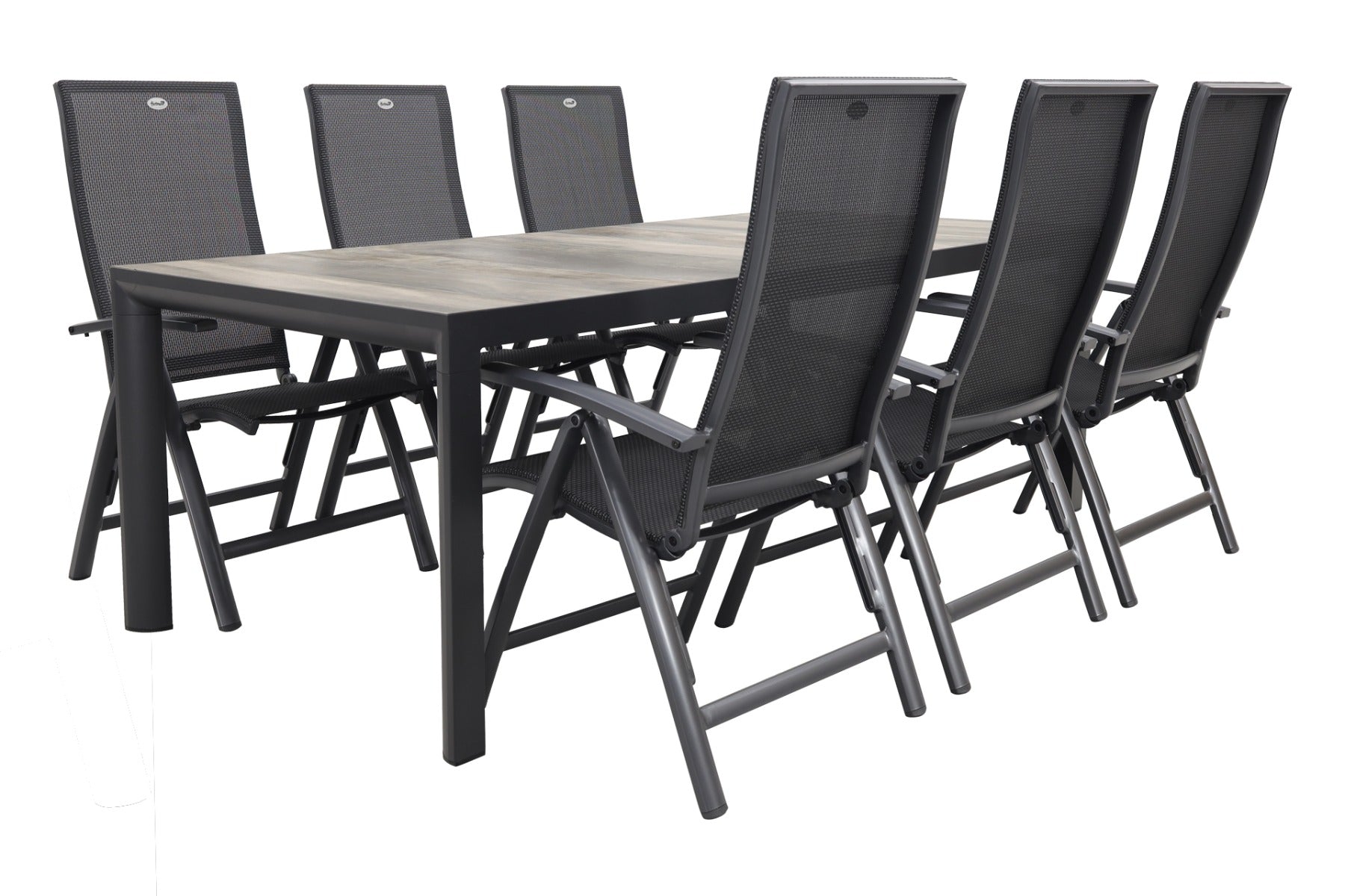 Hartman Valentino Kings tuinset antraciet - 220x100 cm.