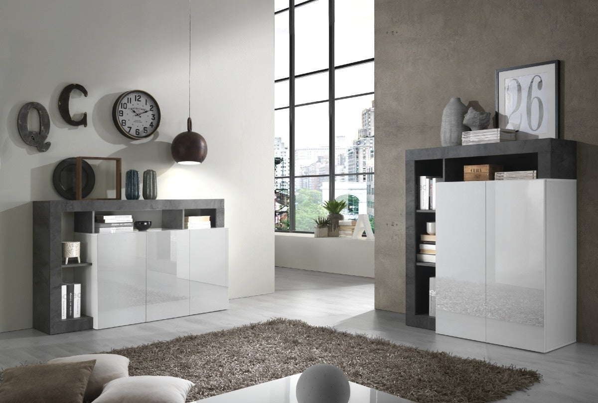 Benvenuto Design Hamburg Opbergkast Wit   Oxid