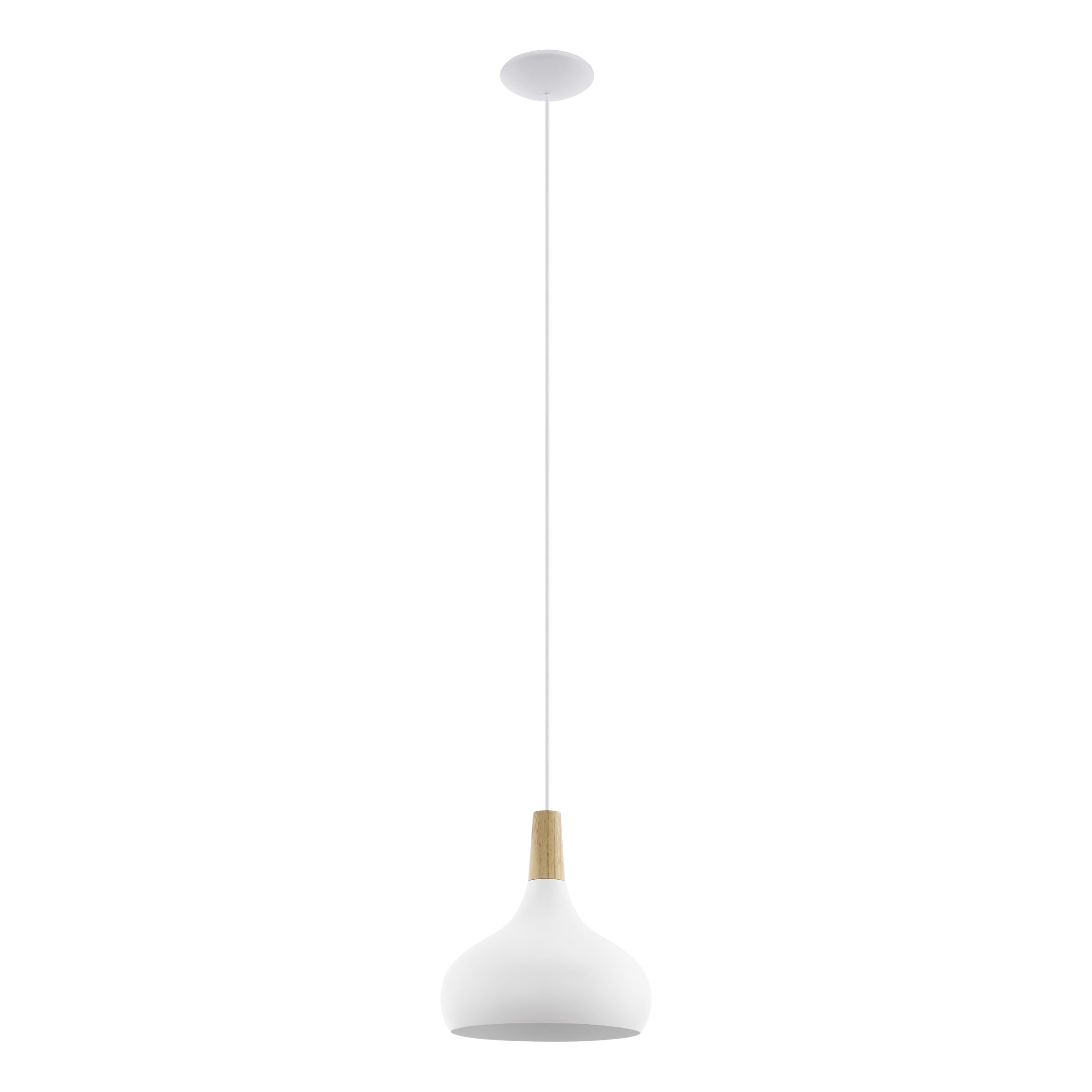 EGLO  hanglamp Sabinar - e27 - ø 28 cm - wit/bruin