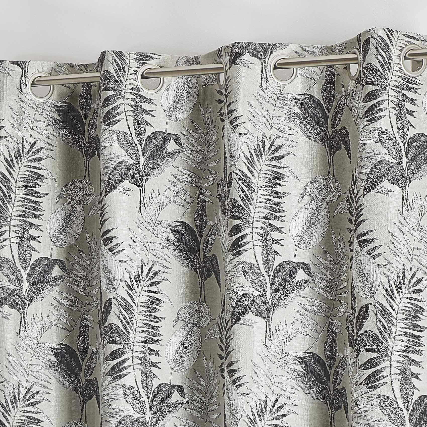 - Rideau d'ameublement à jacquard fougères