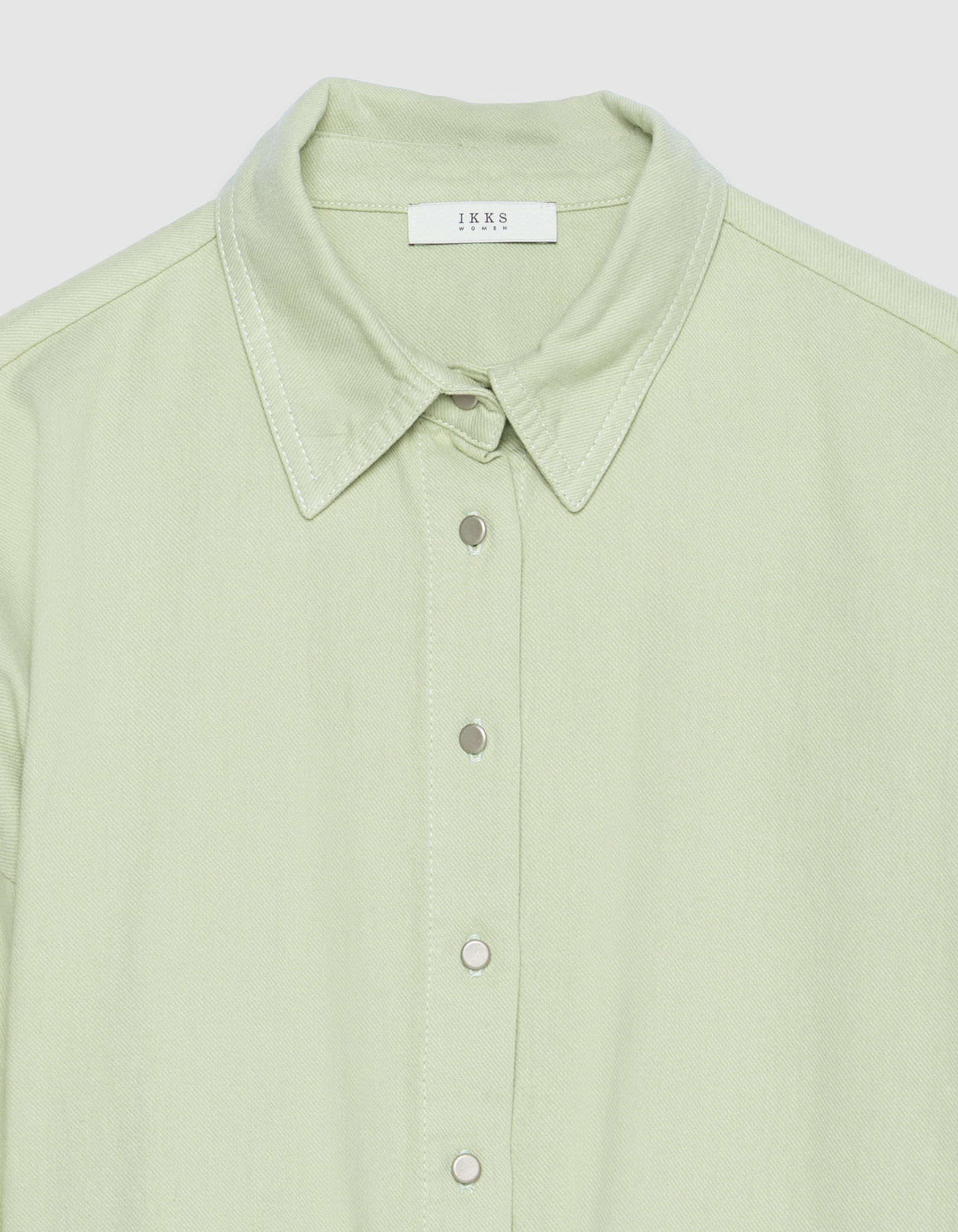 Combinaison en jean vert amande esprit battle Femme