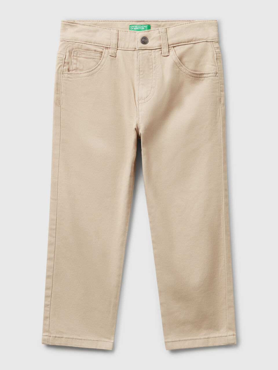 Stretch cotton trousers