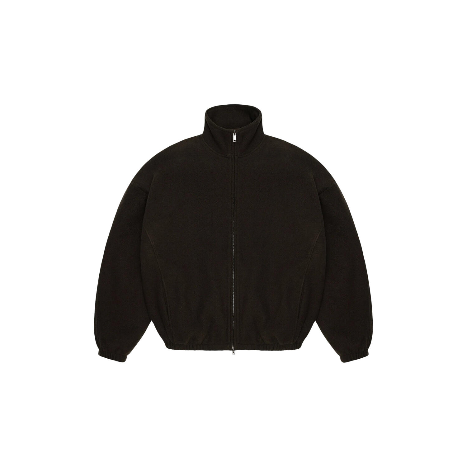 Fleece Zip Jacket, Bark