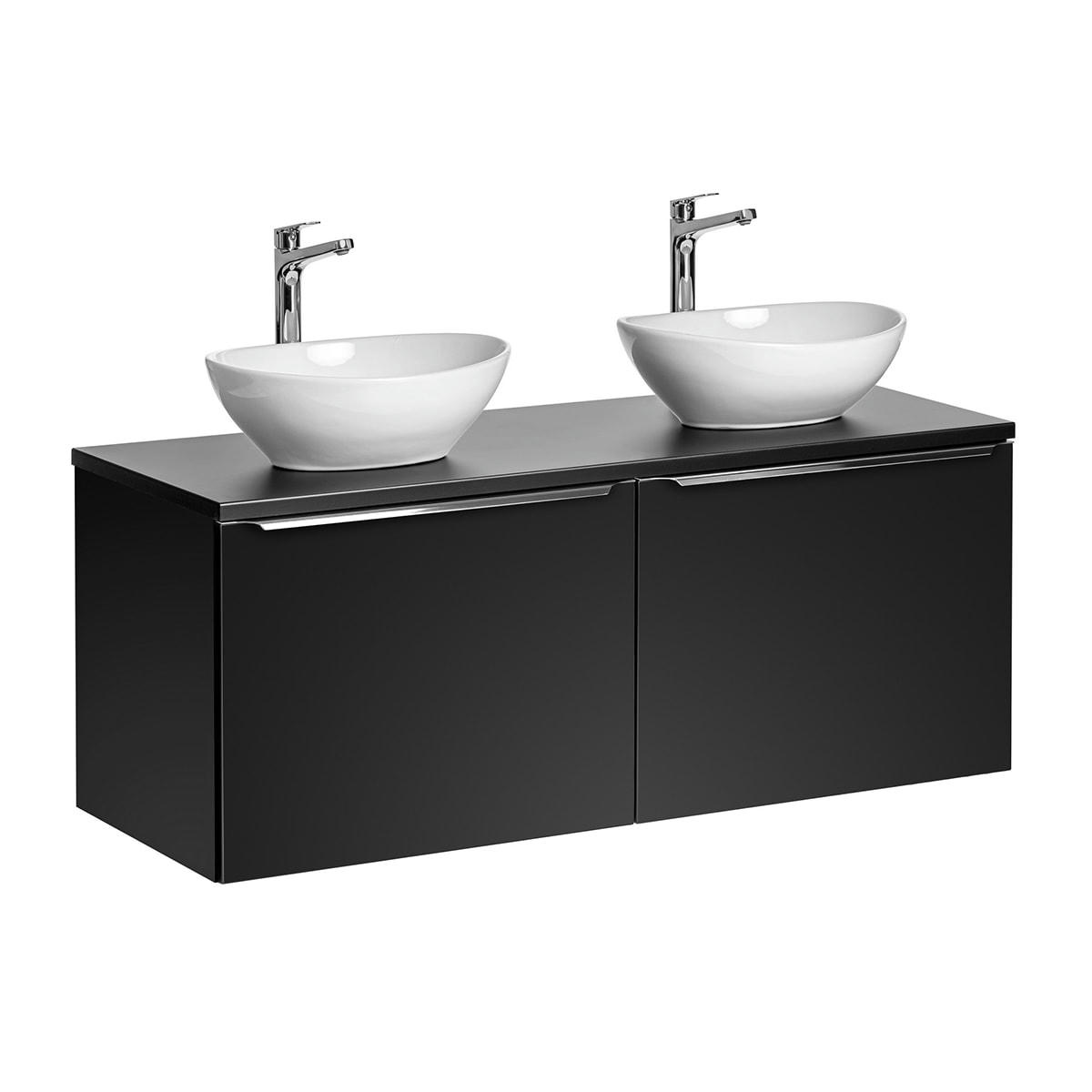 - Meuble double vasque 120cm noir