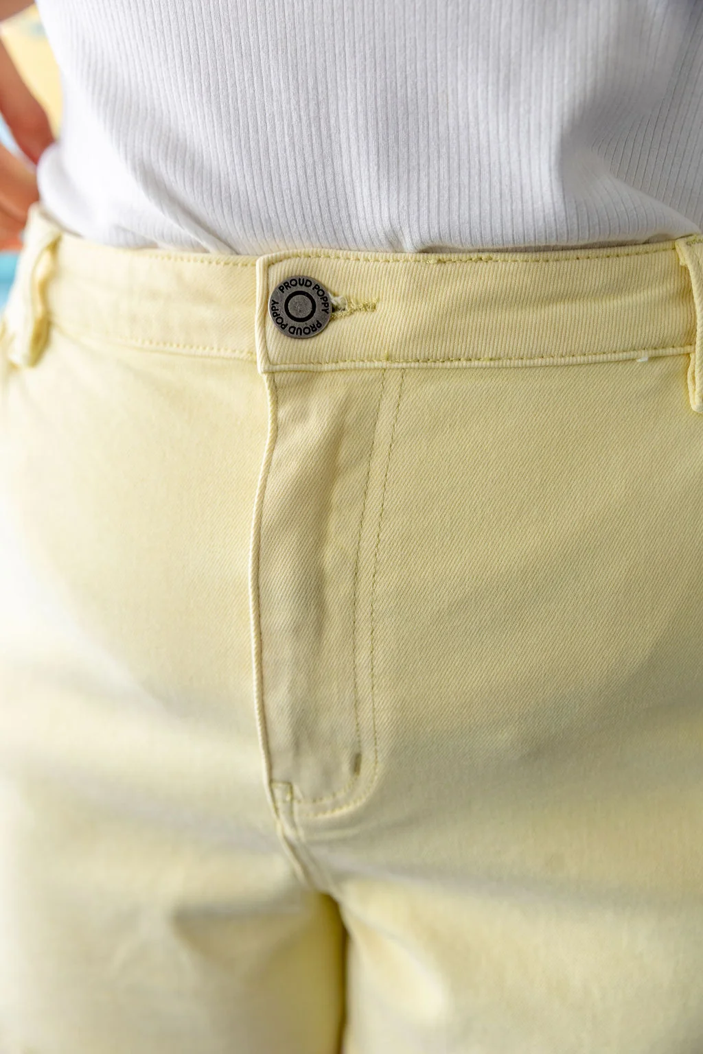 Lucas Denim Short in Lemon Butter