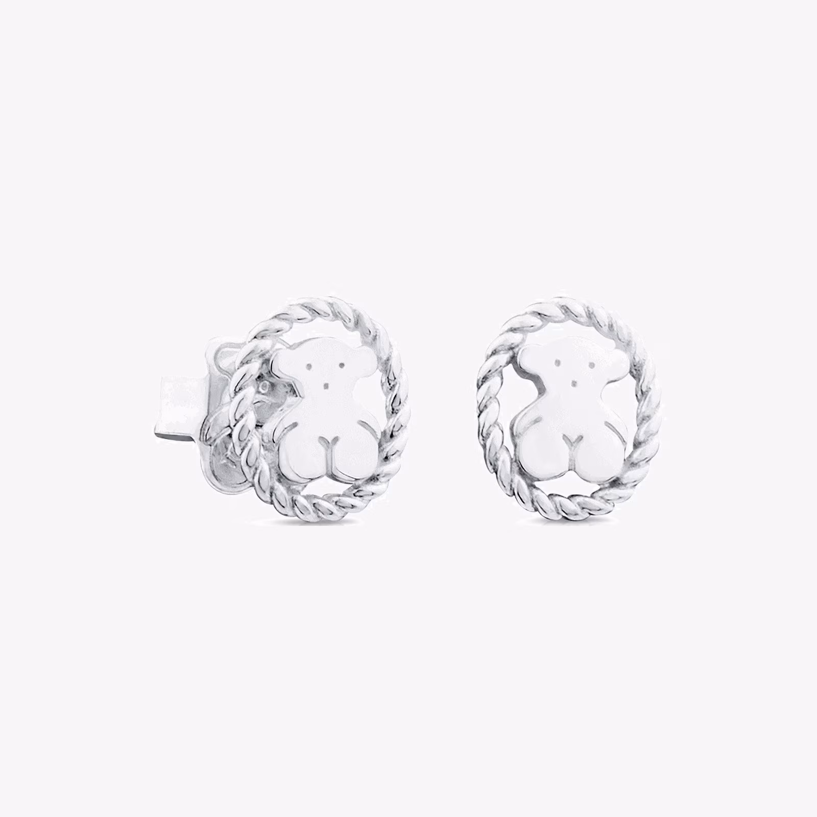Pendientes de plata Camee