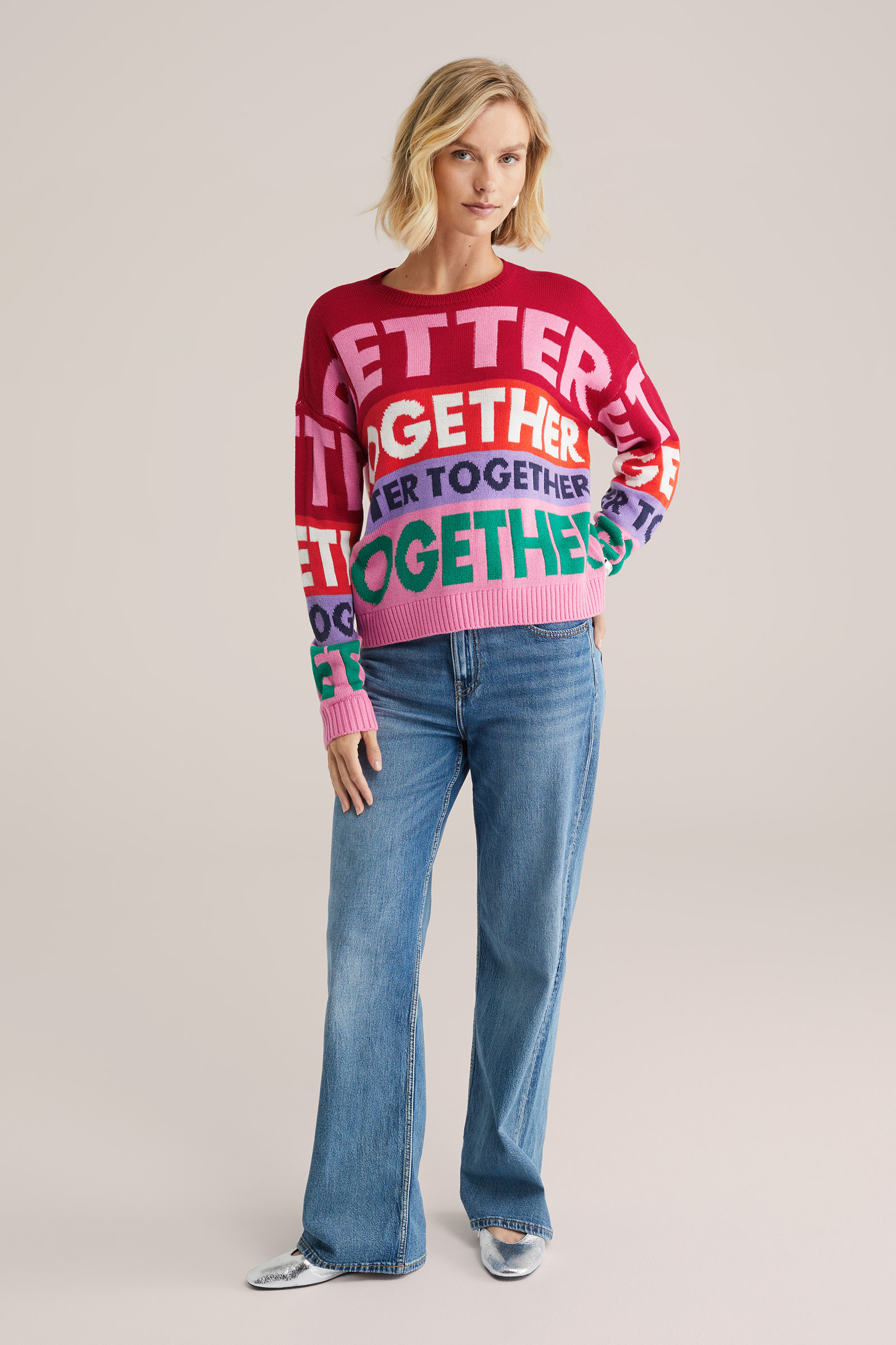 Dames gebreide trui inclusief bijpassend kerstornament