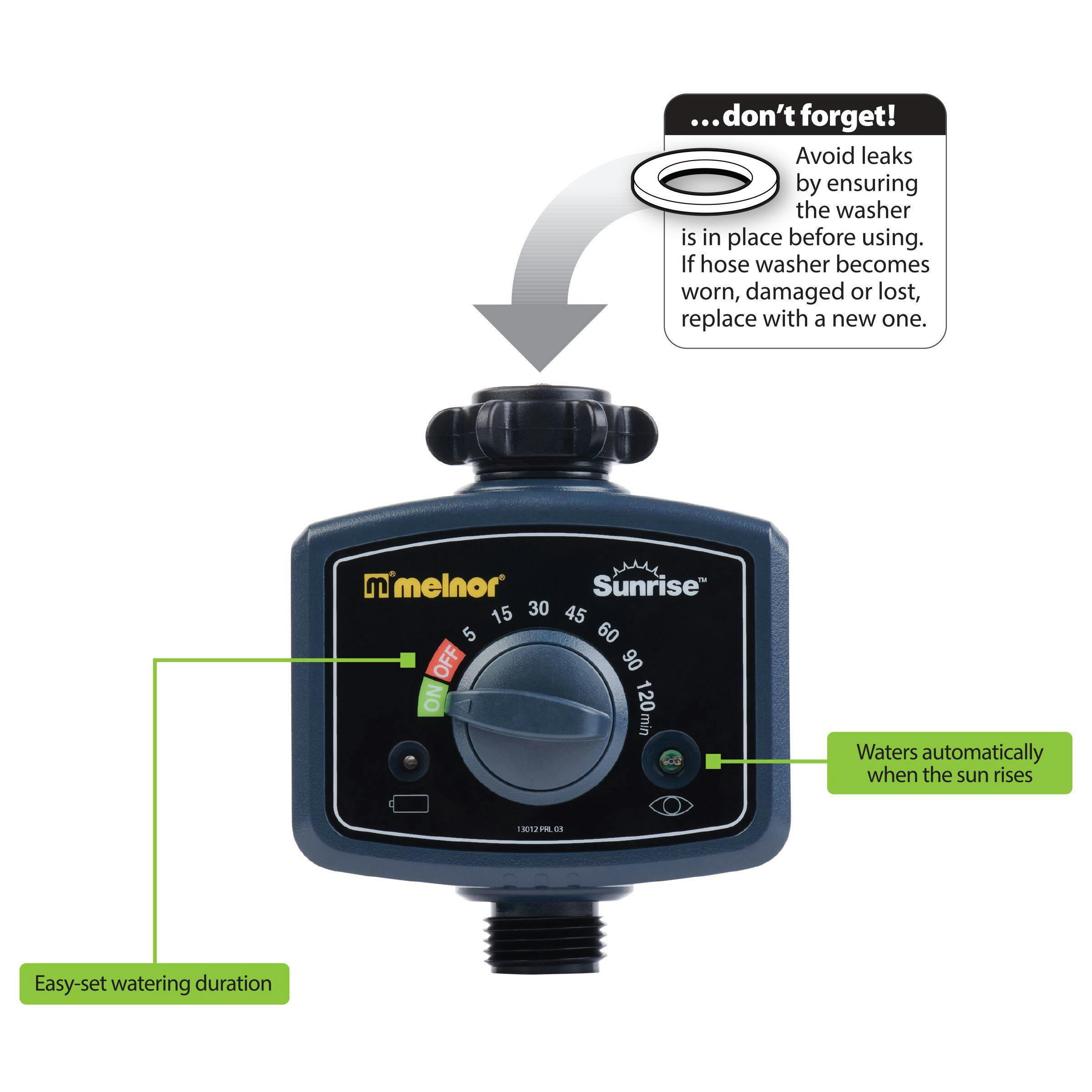 Melnor Sunrise Manual Water Timer