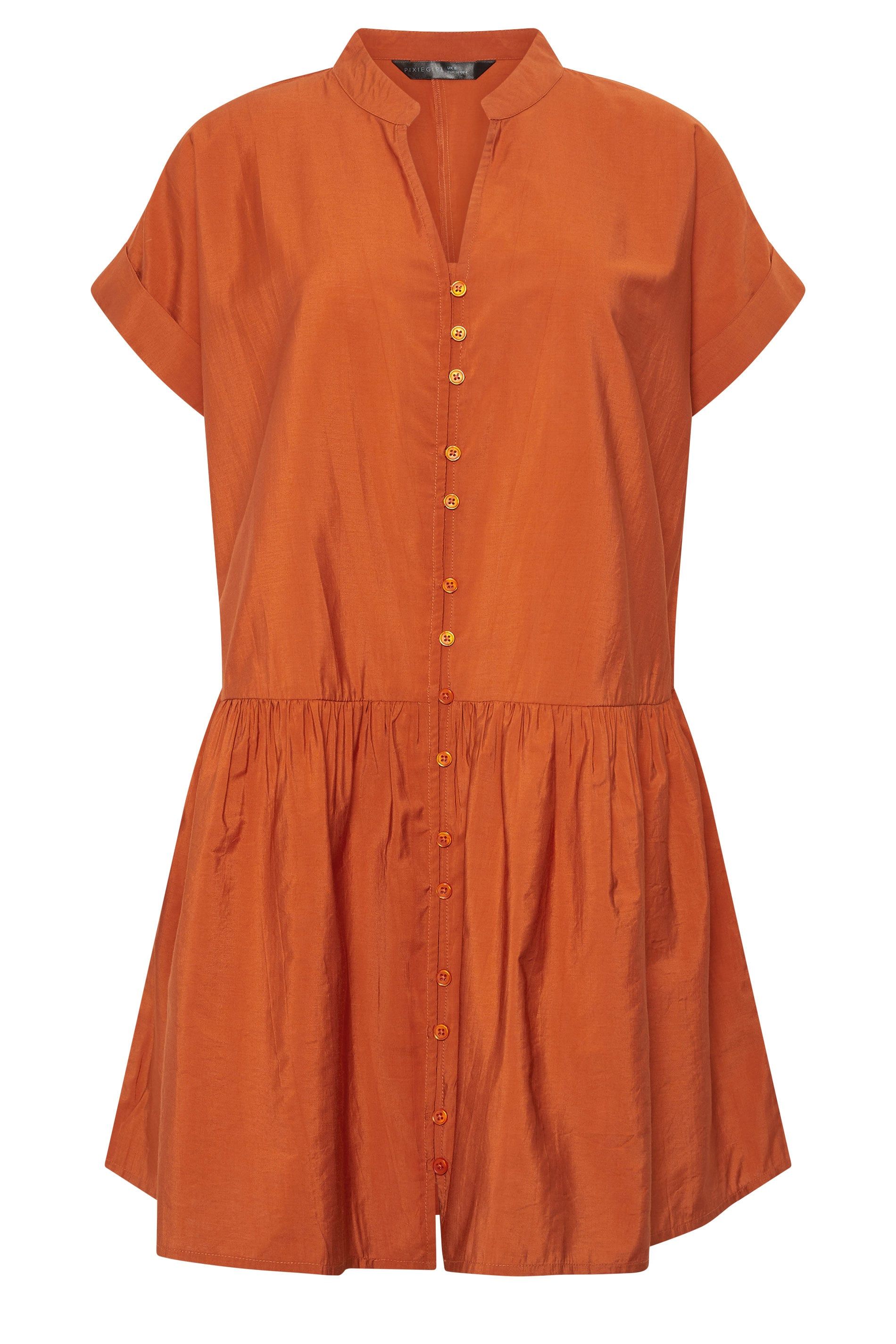 PixieGirl Petite Button Through Shirt Dress