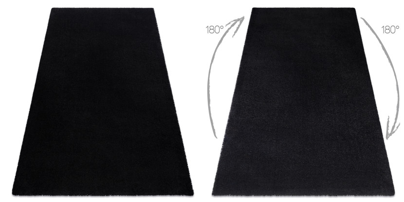 Dywan do prania MOOD 71151030 nowoczesny - czarny 140x200 cm