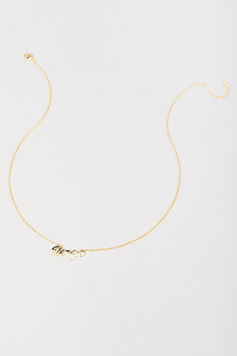 Zodiac Script Pendant
