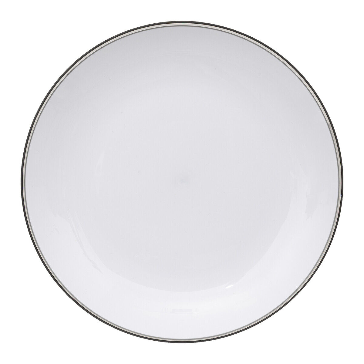 Prato raso SQUARE preto 25cm