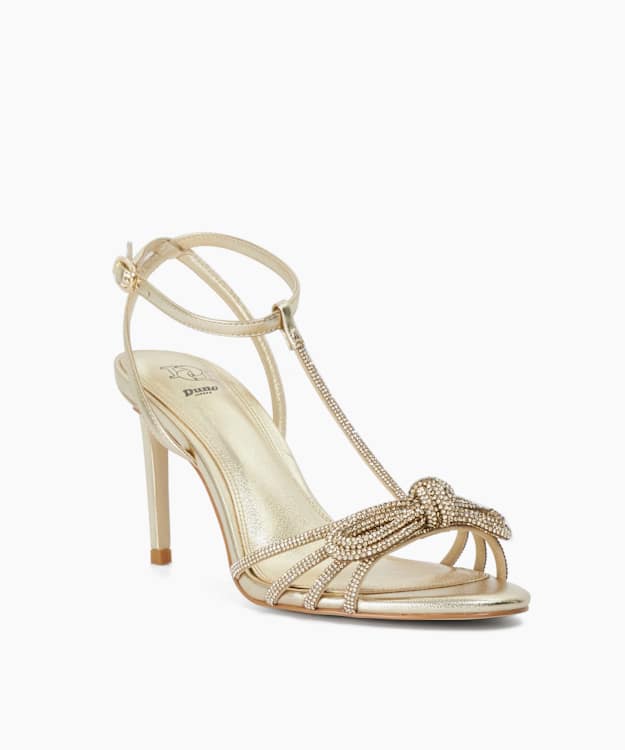 Mirabeau Gold - Embellished Heeled Sandals