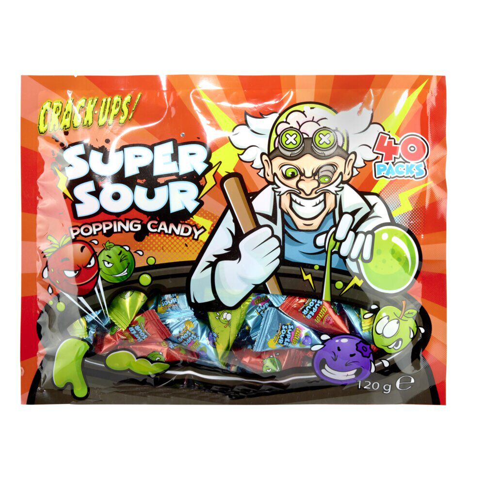 Bonbons Halloween acidulé Super Sour 40 sachets individuels 120gr