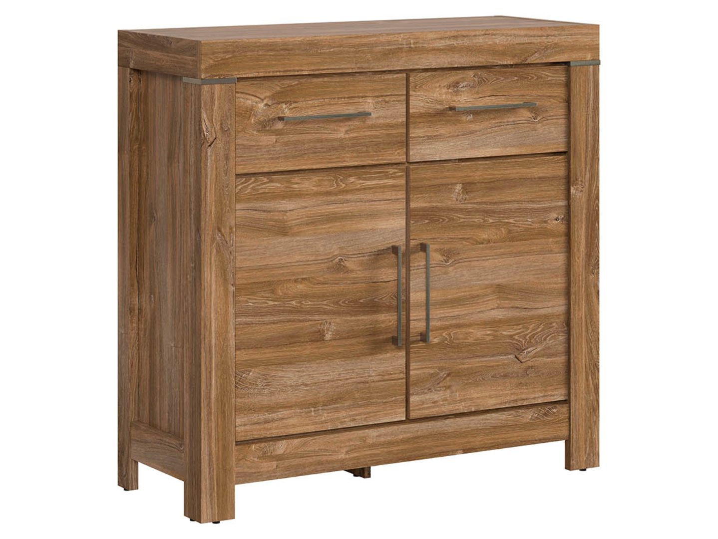 Komoda Gent 101 cm z 2 drzwiami i 2 szufladami dąb stirling