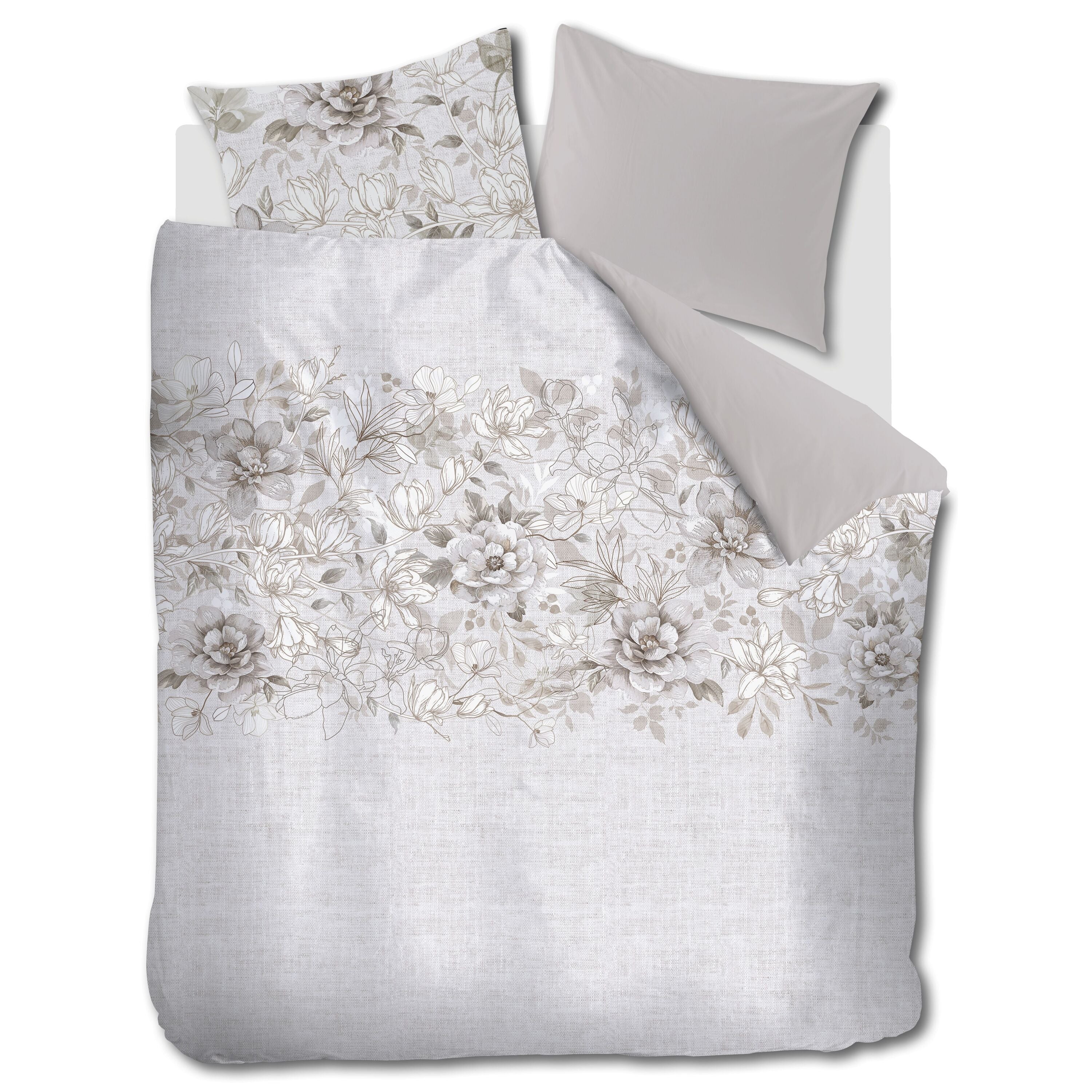 Rivièra Maison Bernice Dekbedovertrek 200 x 200/220 cm - Naturel