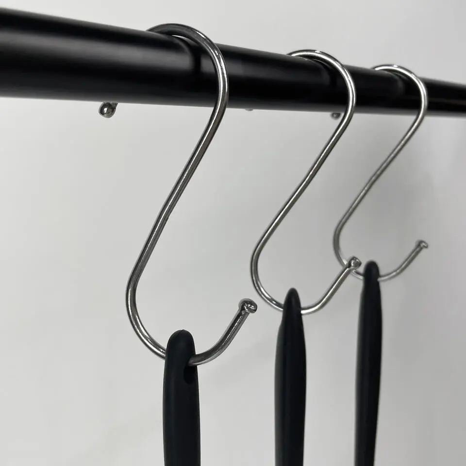 QUVIO Ophanghaken - RVS - Zilver - M - 9,5 cm (h) - 10 stuks