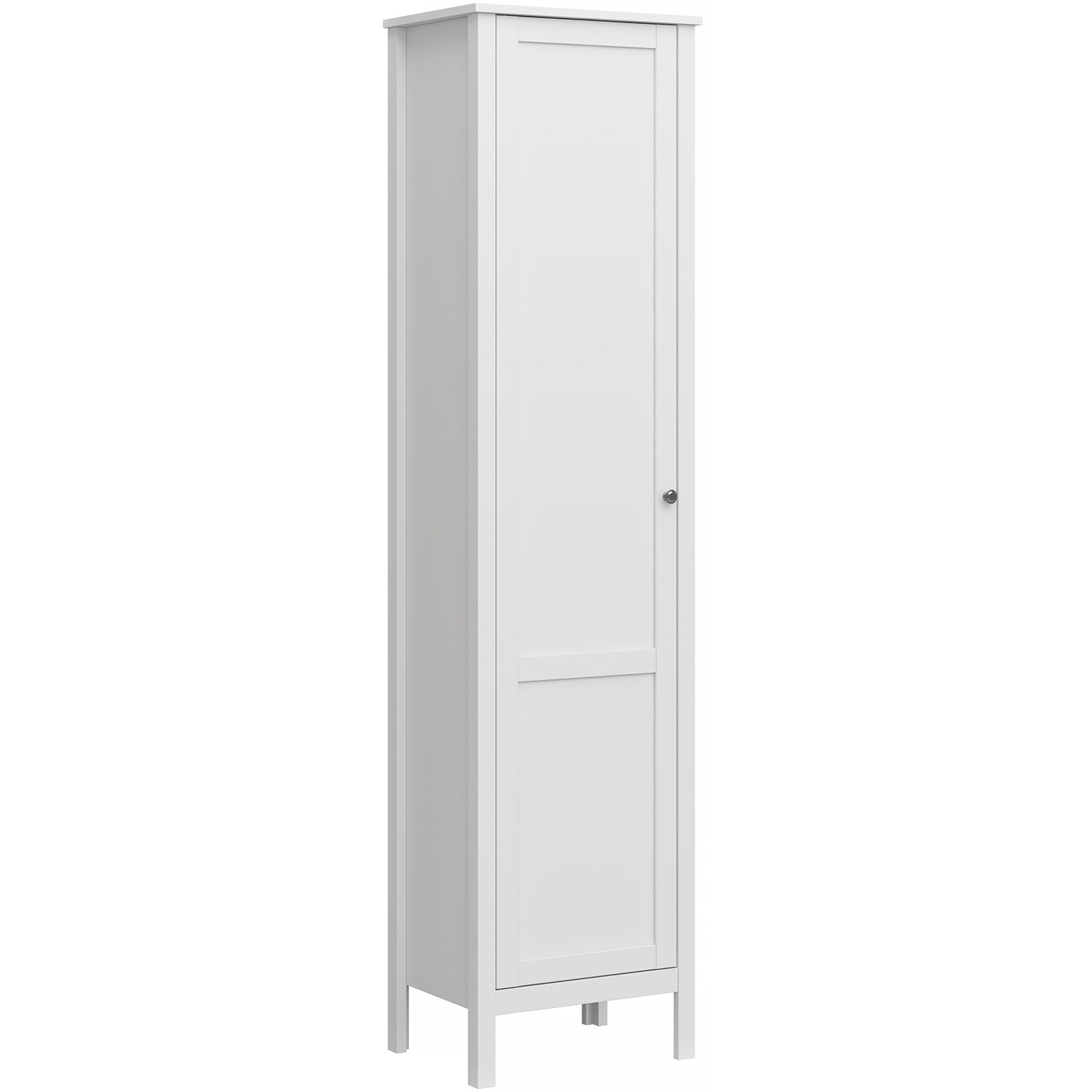 Regał z Półkami do Salonu AZURA 50 cm Biały Skandynawski