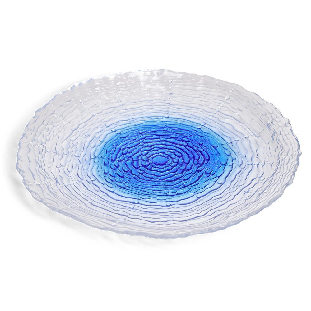 Service à vaisselle verre bicolore 18 pièces (4 modèles)