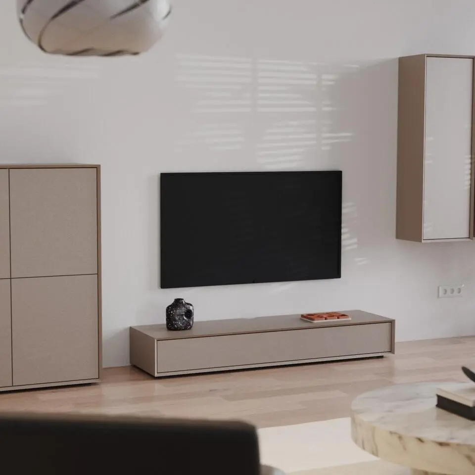 CALICOSY - ORELIA Dressoir - Bruin - 43x160x22 cm