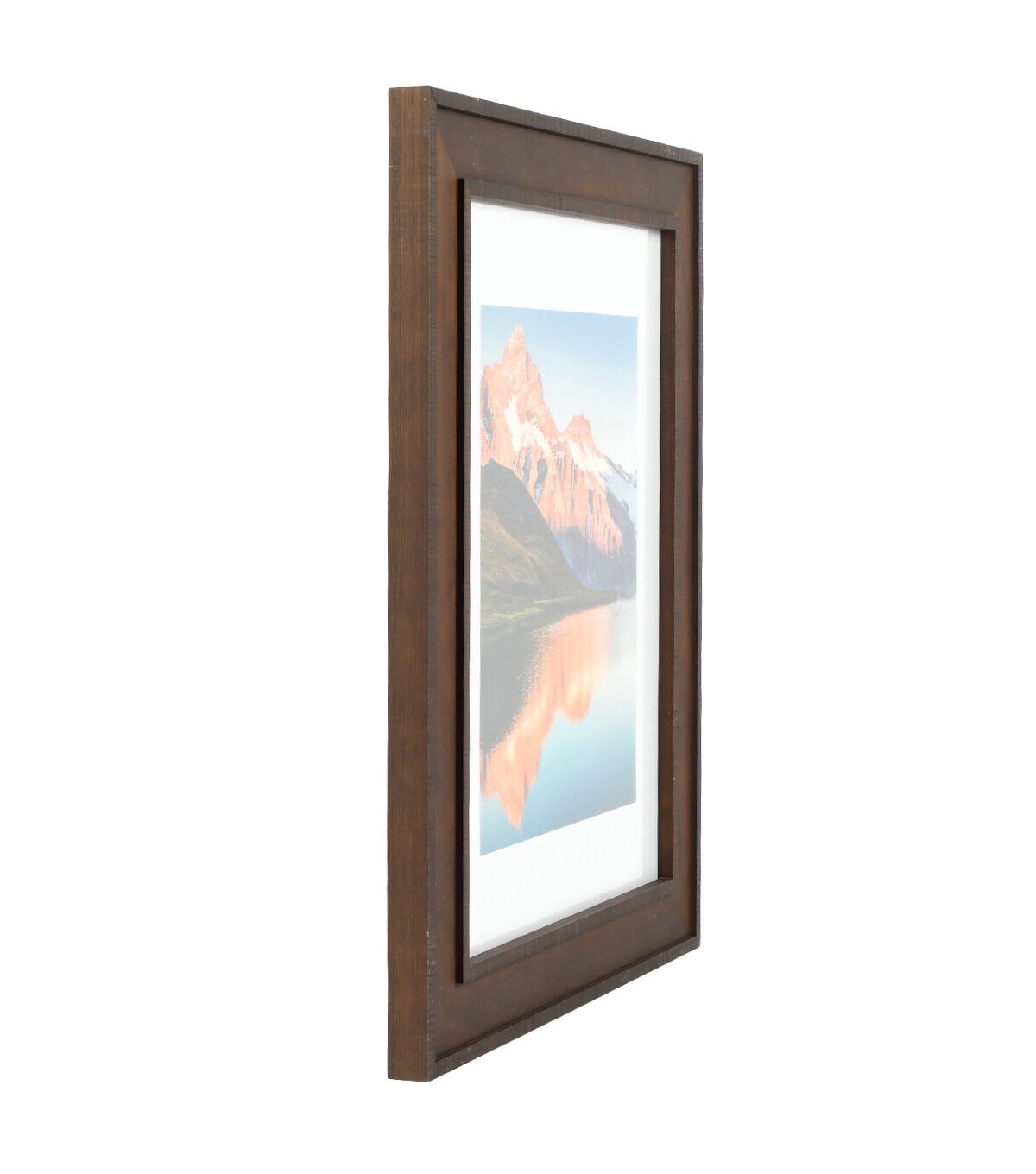 11 x 14 Matted to 8 x 10 Dual Tone Wood Portraint Frame by Hudson 43