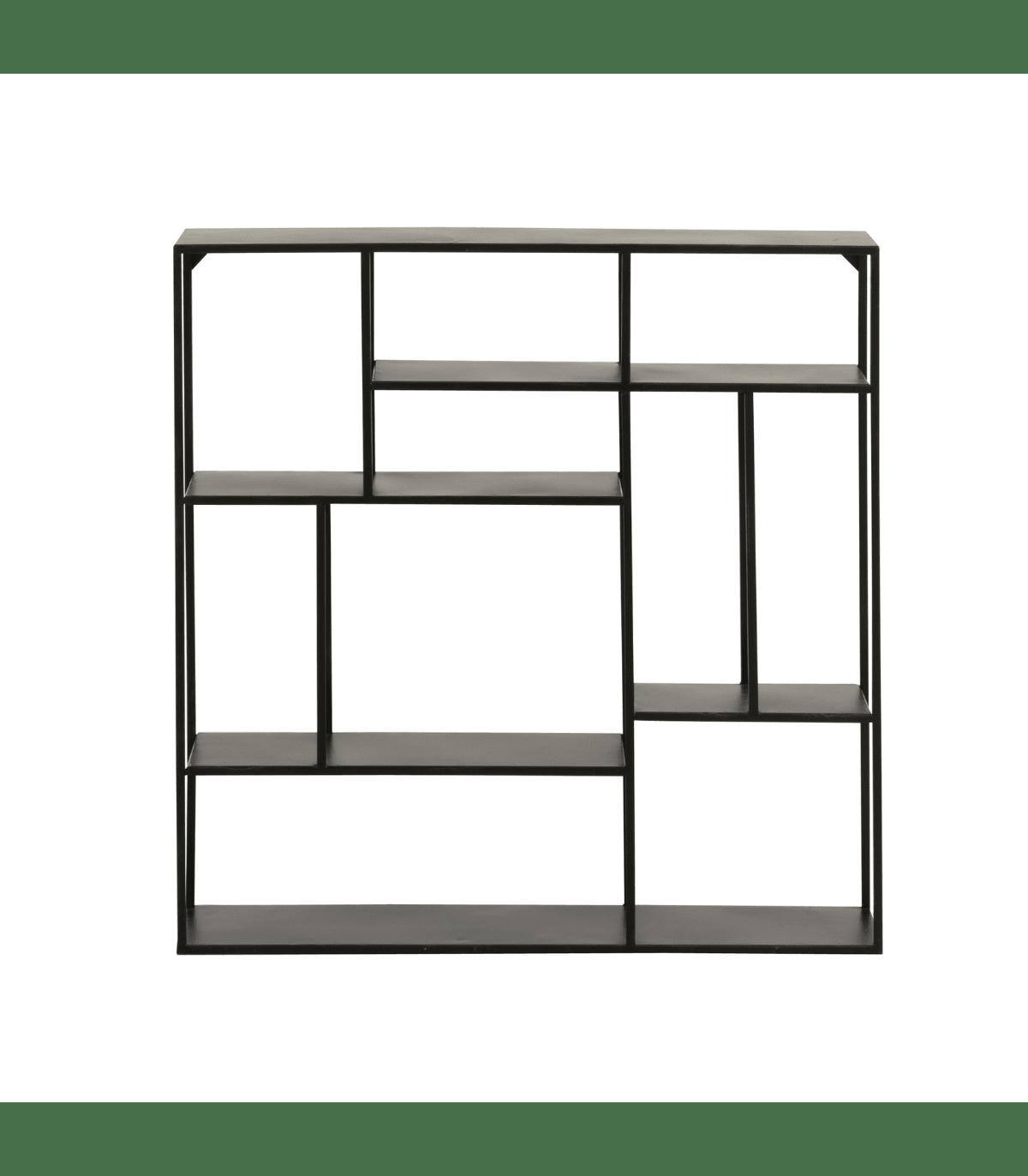 BOMA - Etagere murale 5 Niveaux en métal noir