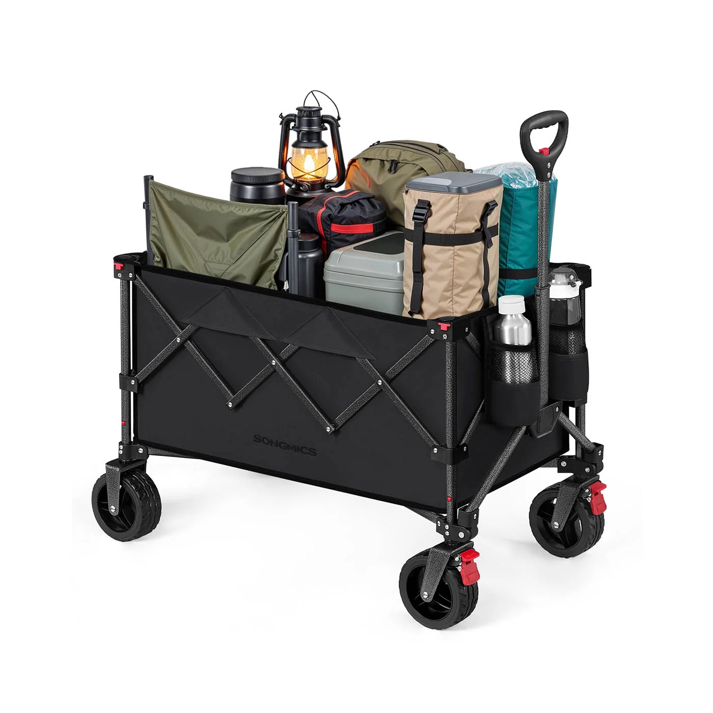Chariot pliable à grande capacité pour extérieur et camping, Charge 150 kg