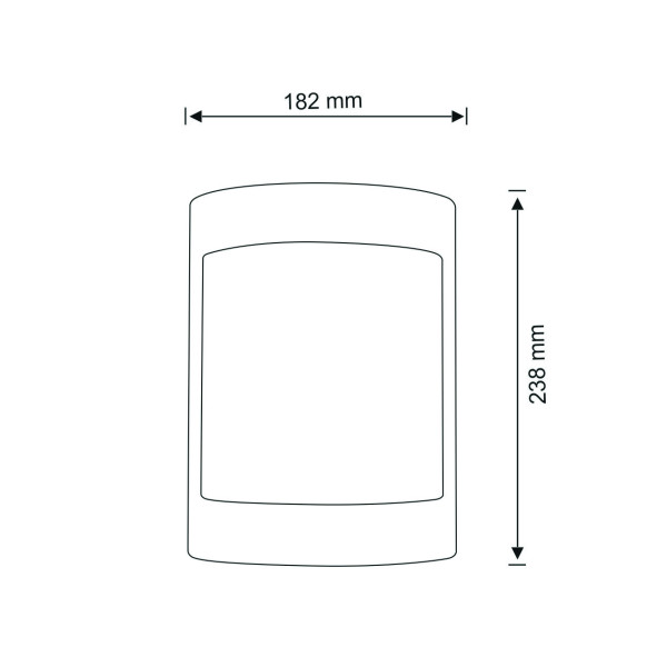 Kinkiet zewnętrznyczarny mat MURET 1xE27x10W IP44 Polux