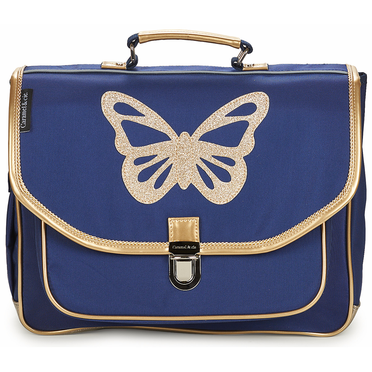 CARAMEL & CIE - CARTABLE 38 CM PAPILLON BLEU - Marine