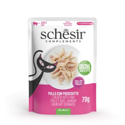 Schesir Complements Fillet in Jelly 6 x 70g in Pouches