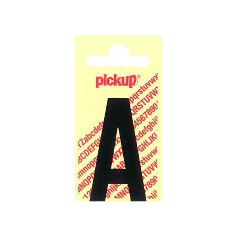 Lettre A adhésive noire 9 x 7 cm