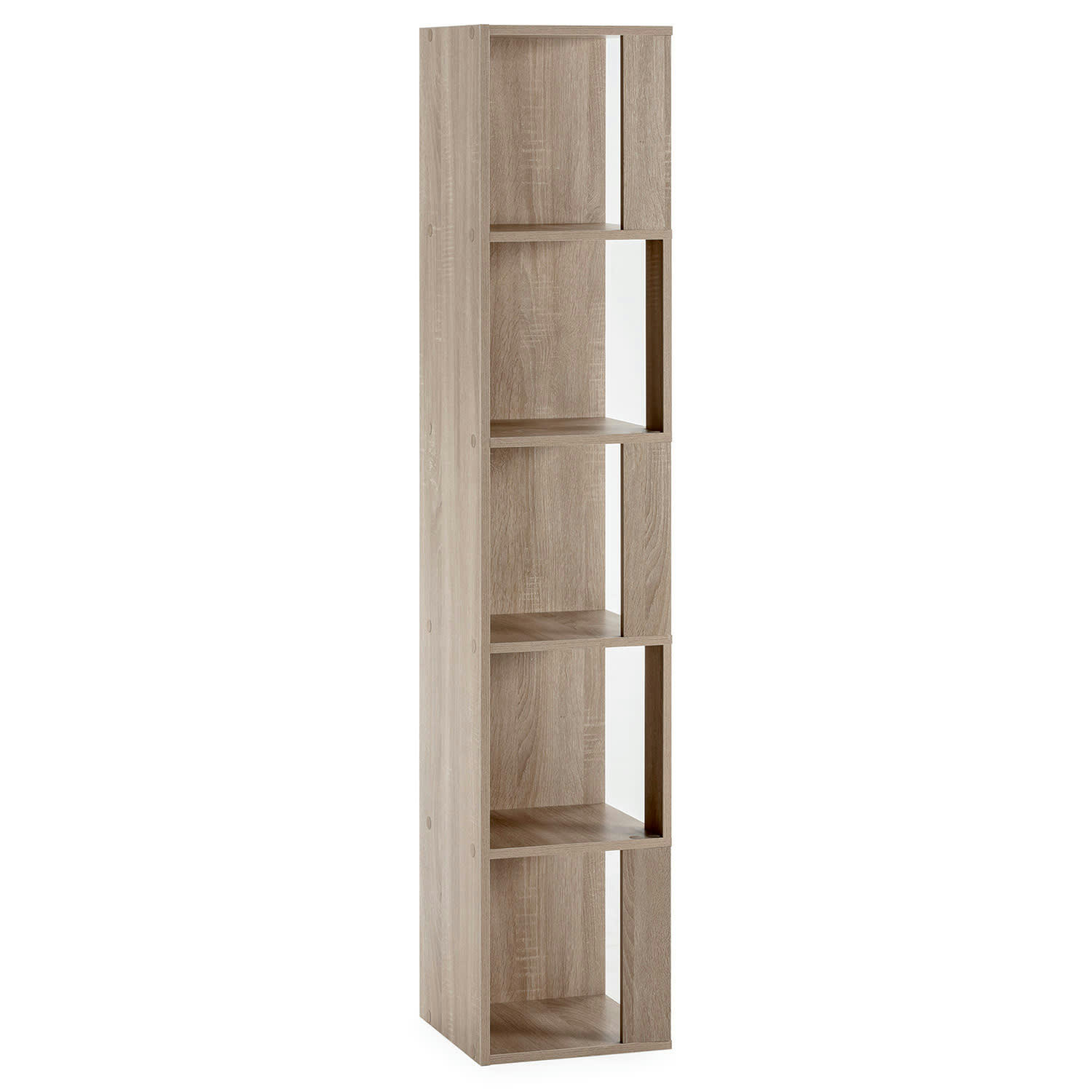 FIYI - Etagère d'angle 5 trous couleur chêne