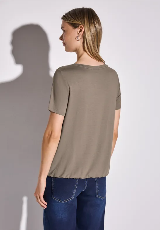 T-Shirt mit Wording Print