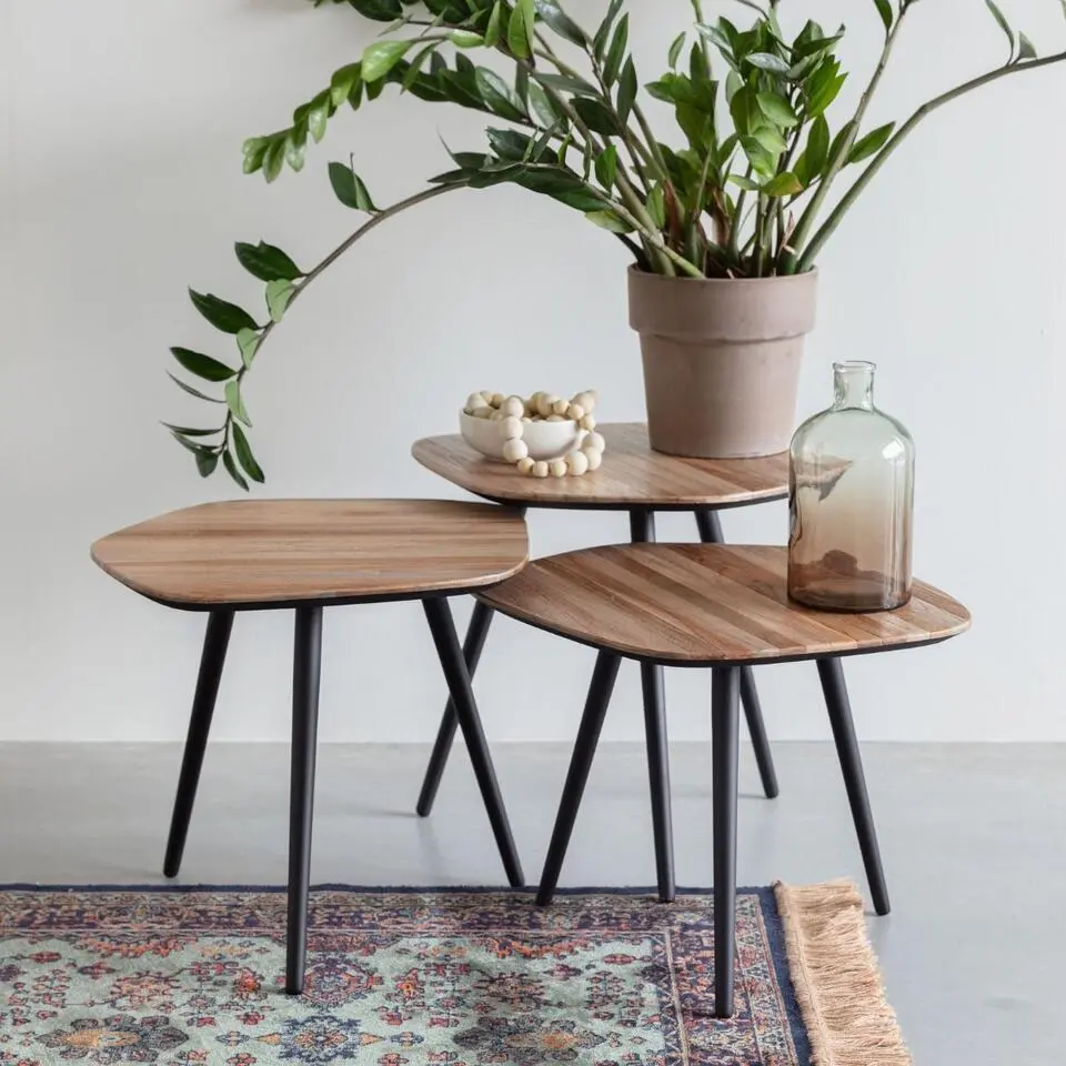 Puur - Novi bijzettafelset (Set van 3)