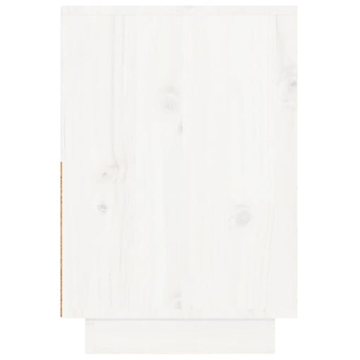 NNEVL Bedside Cabinets 2 pcs White 60x34x51 cm Solid Wood Pine
