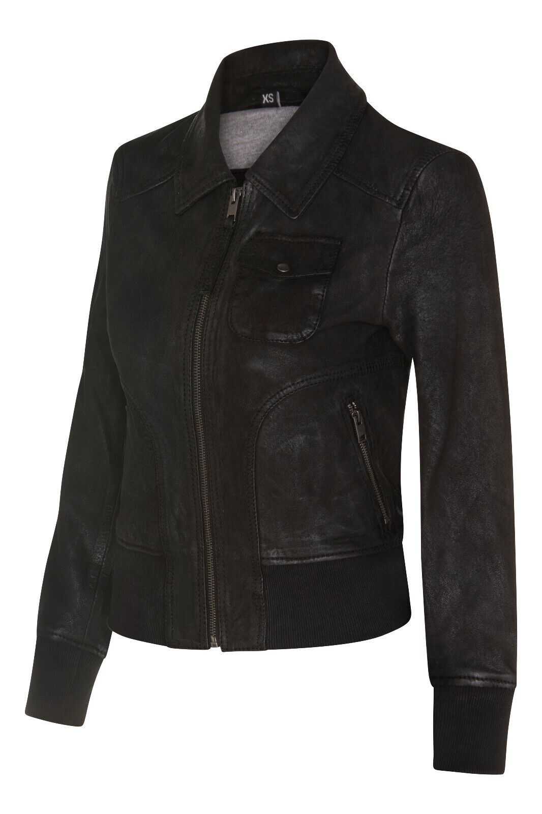 Infinity Leather MA-1 Varsity Bomber Jacket-Modbury