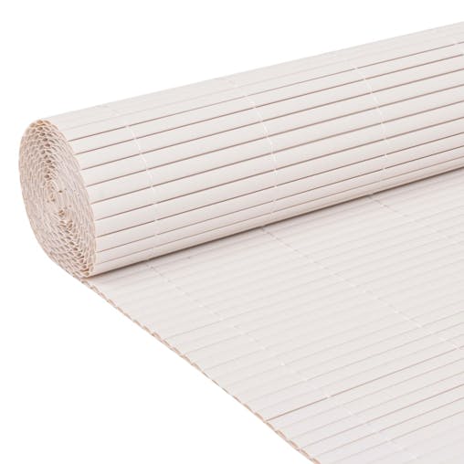 NNEVL Double-Sided Garden Fence 110x300 cm White