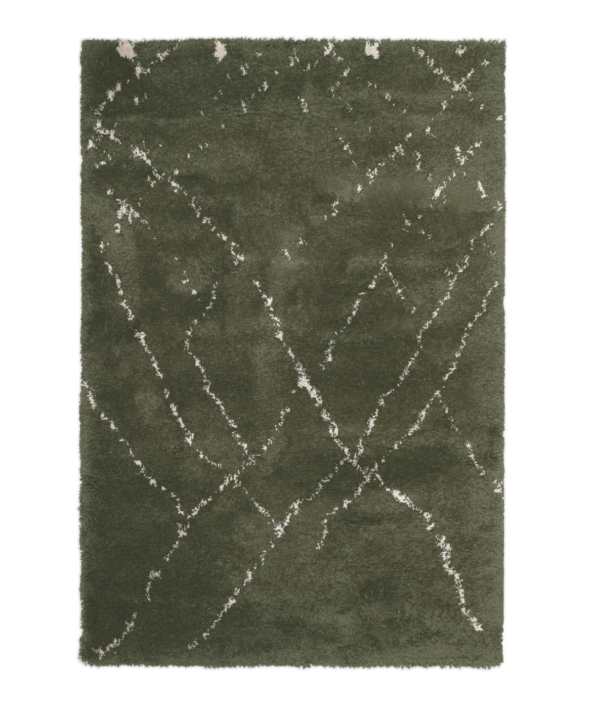 SAHARA - Tapis deco berbere épais vert 120x170, OEKO-TEX®