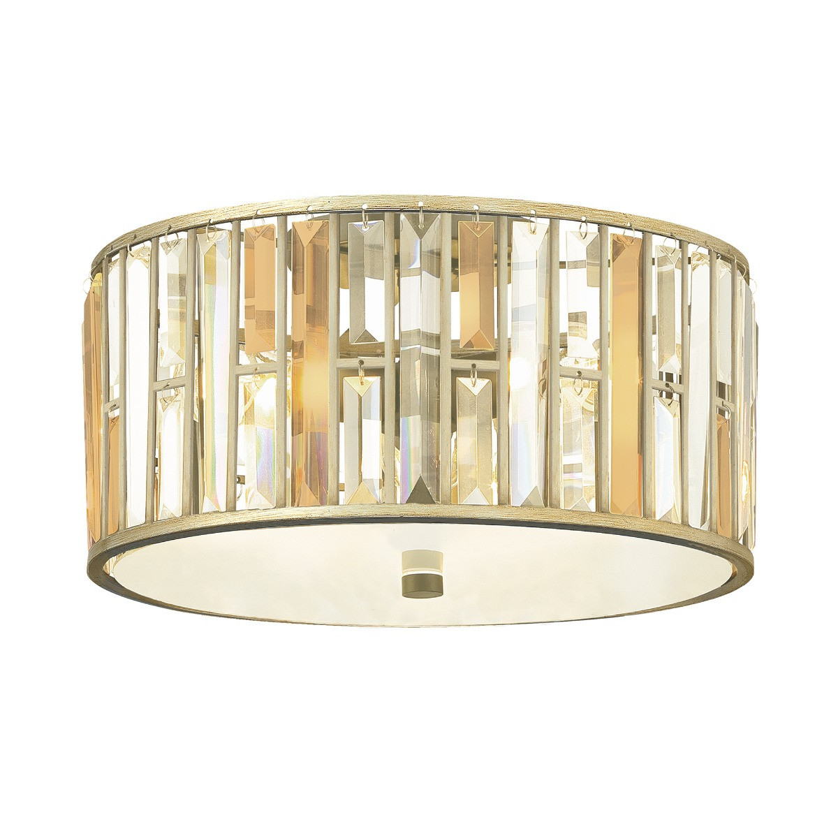 Plafonsrebrny okrągły 41,9cm Gemma 3xE27x60W IP20 Hinkley