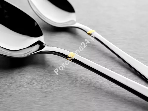 Komplet sztućców 24 cz. na 6 osób Pintinox 1929 - Leonardo (3.0 mm) złocone 23.LEOG.K24