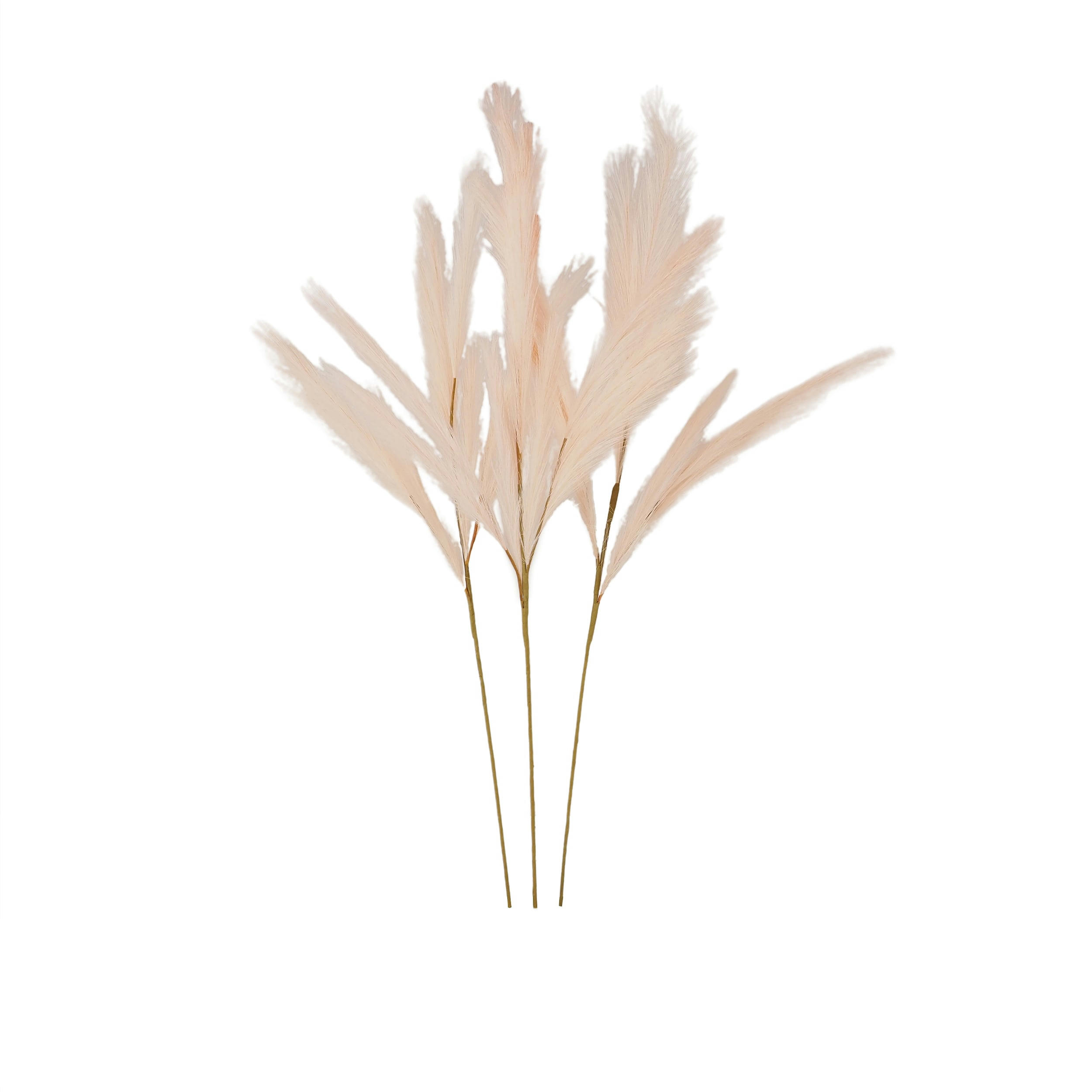 - Plumeau artificiel rose 110cm lot de 3