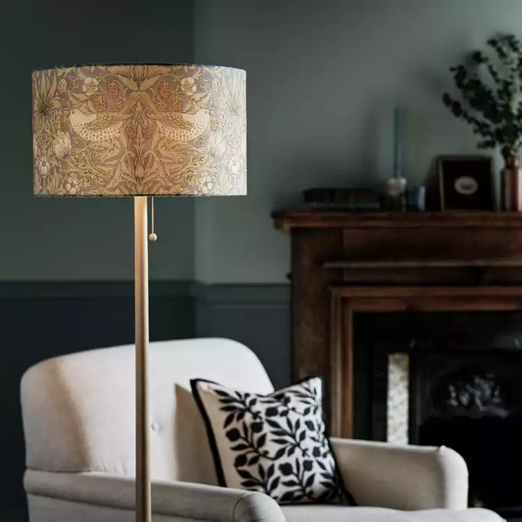 Habitat x Morris & Co Blue Strawberry Thief Lampshade - 45cm